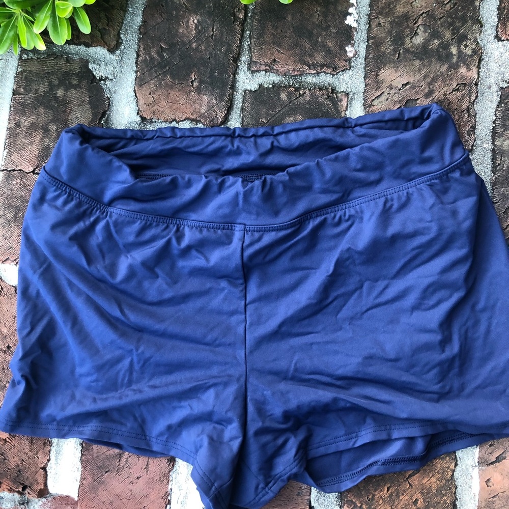 Lands end blue running shorts size 10